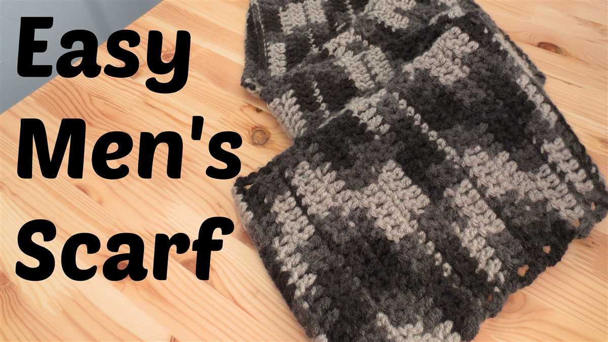 Easy knit men's scarf patterns for beginners