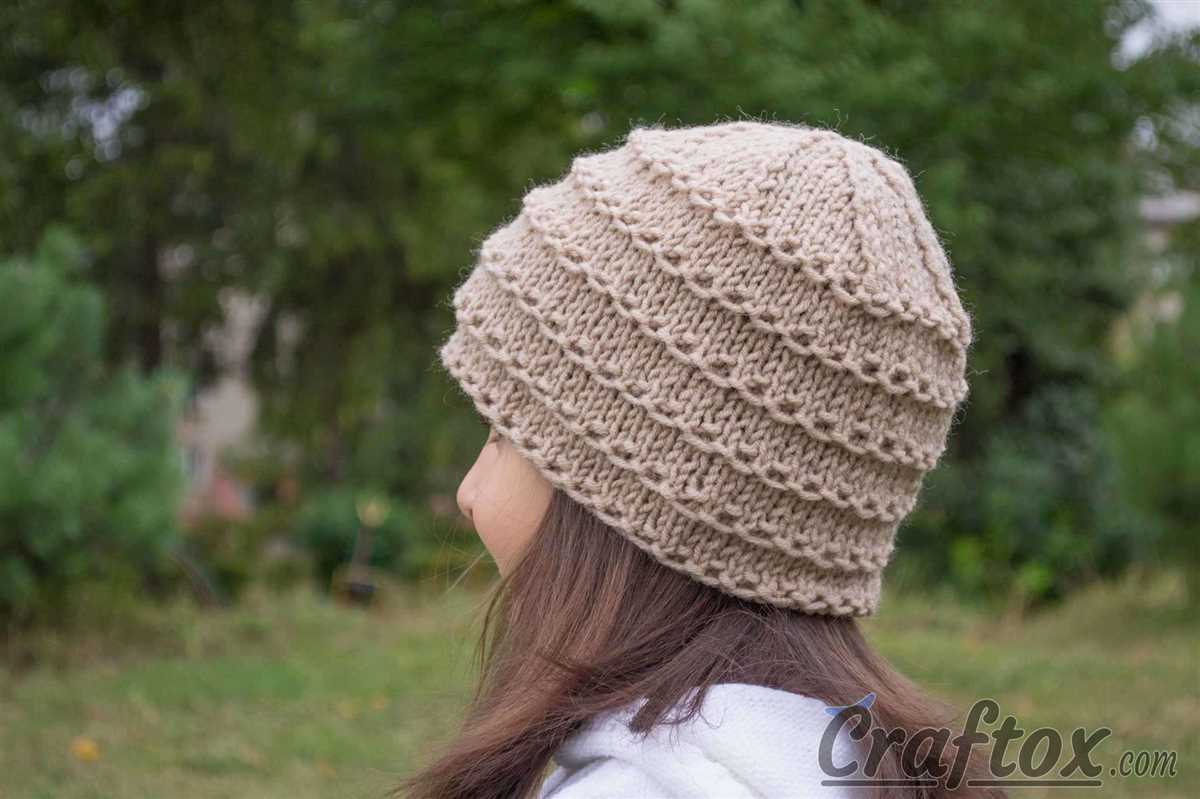 Easy knitted beanie pattern free
