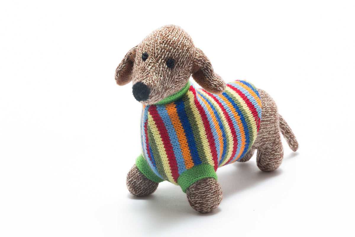 Easy knitted dog toy pattern