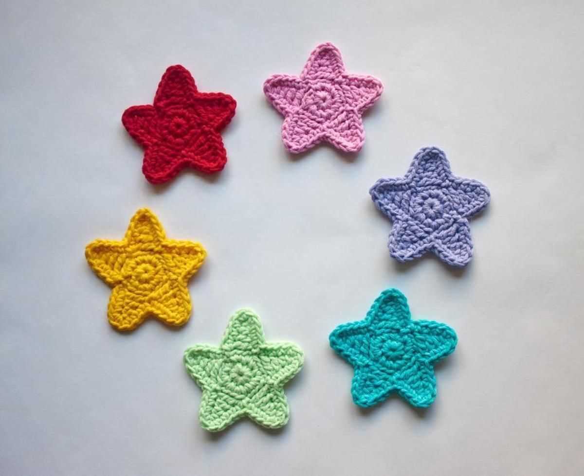 Easy knitted star pattern