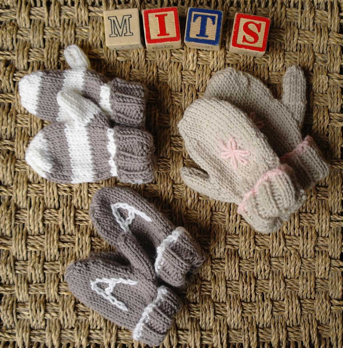 Easy mittens knitting pattern