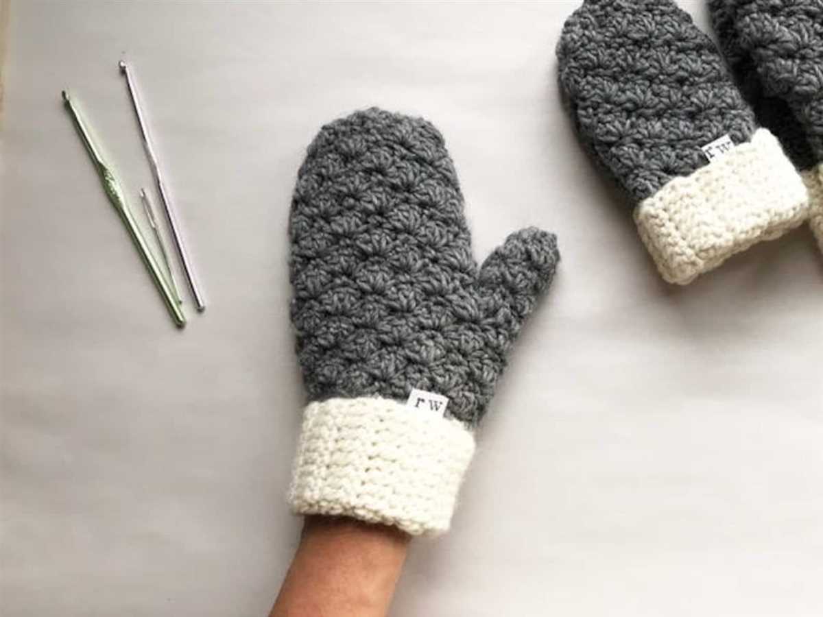 Easy mittens knitting pattern