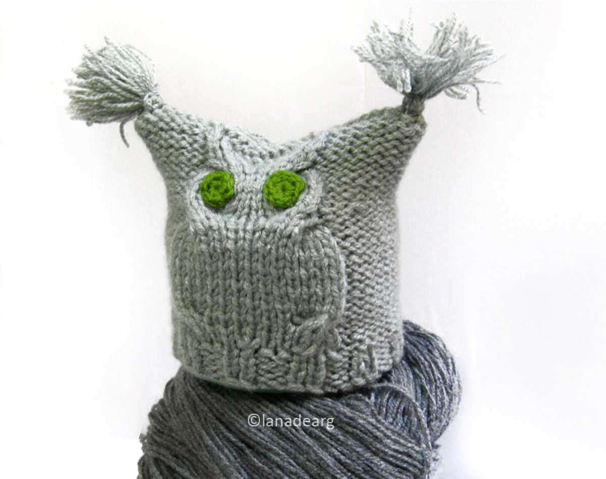 Easy owl hat knitting pattern free