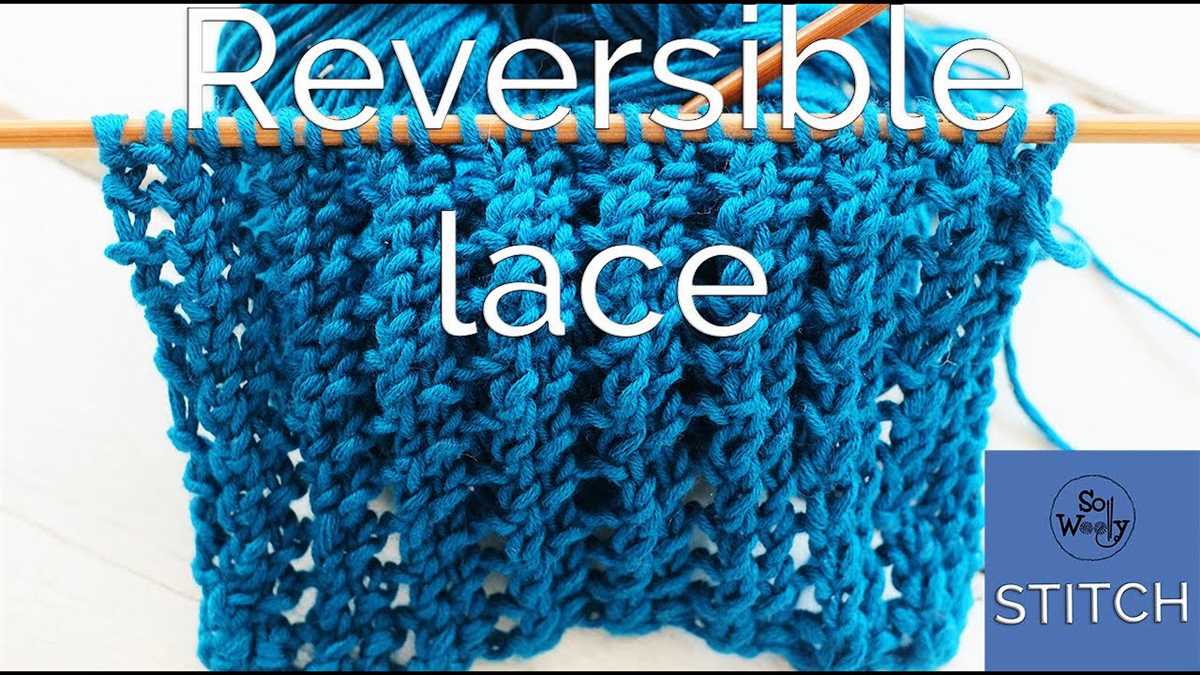 Easy reversible knit scarf pattern