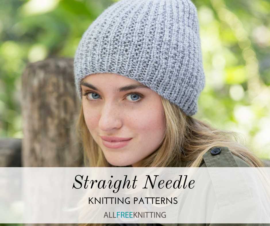 Easy slouchy hat knitting pattern straight needles