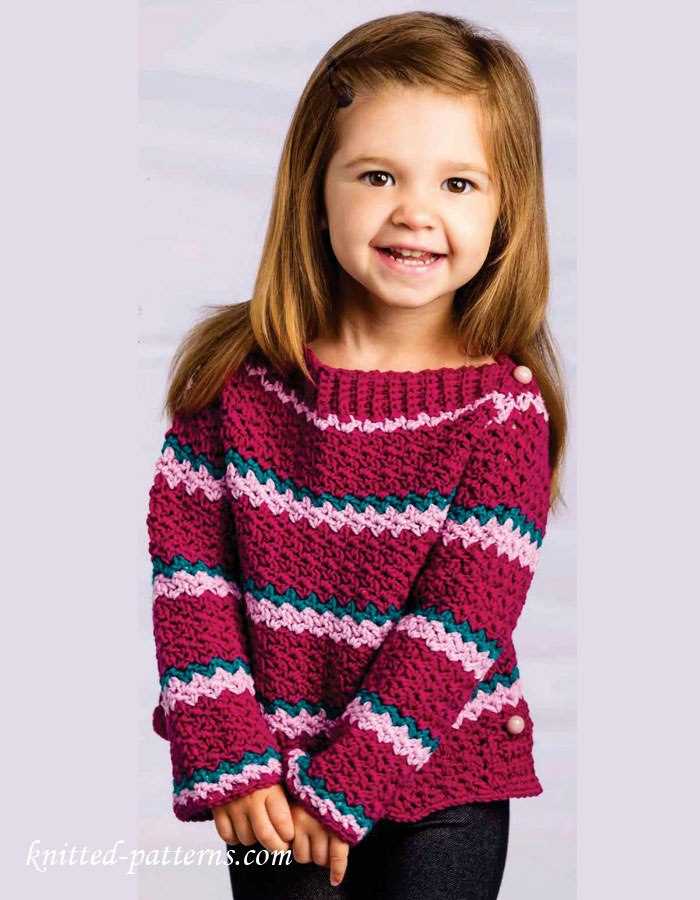 Easy child's sweater knitting pattern free