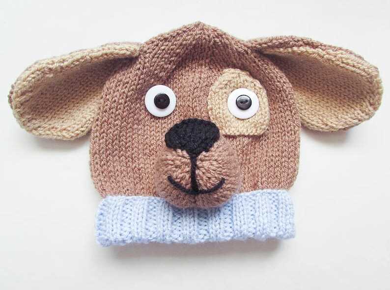 Easy dog hat knitting pattern
