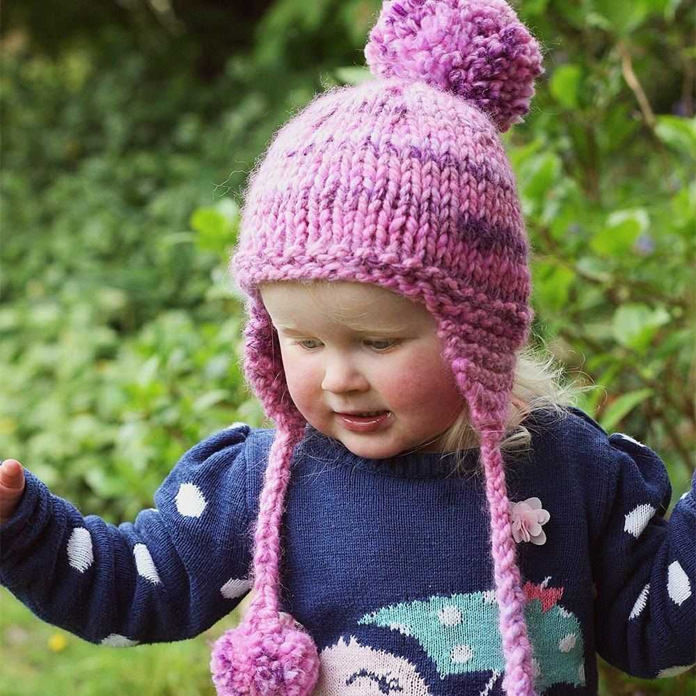 Easy earflap hat knitting pattern