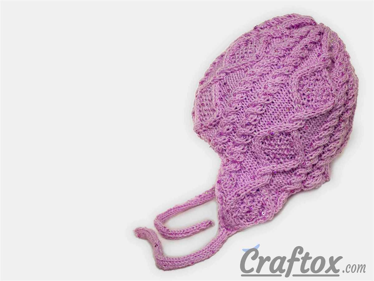 Easy earflap hat knitting pattern