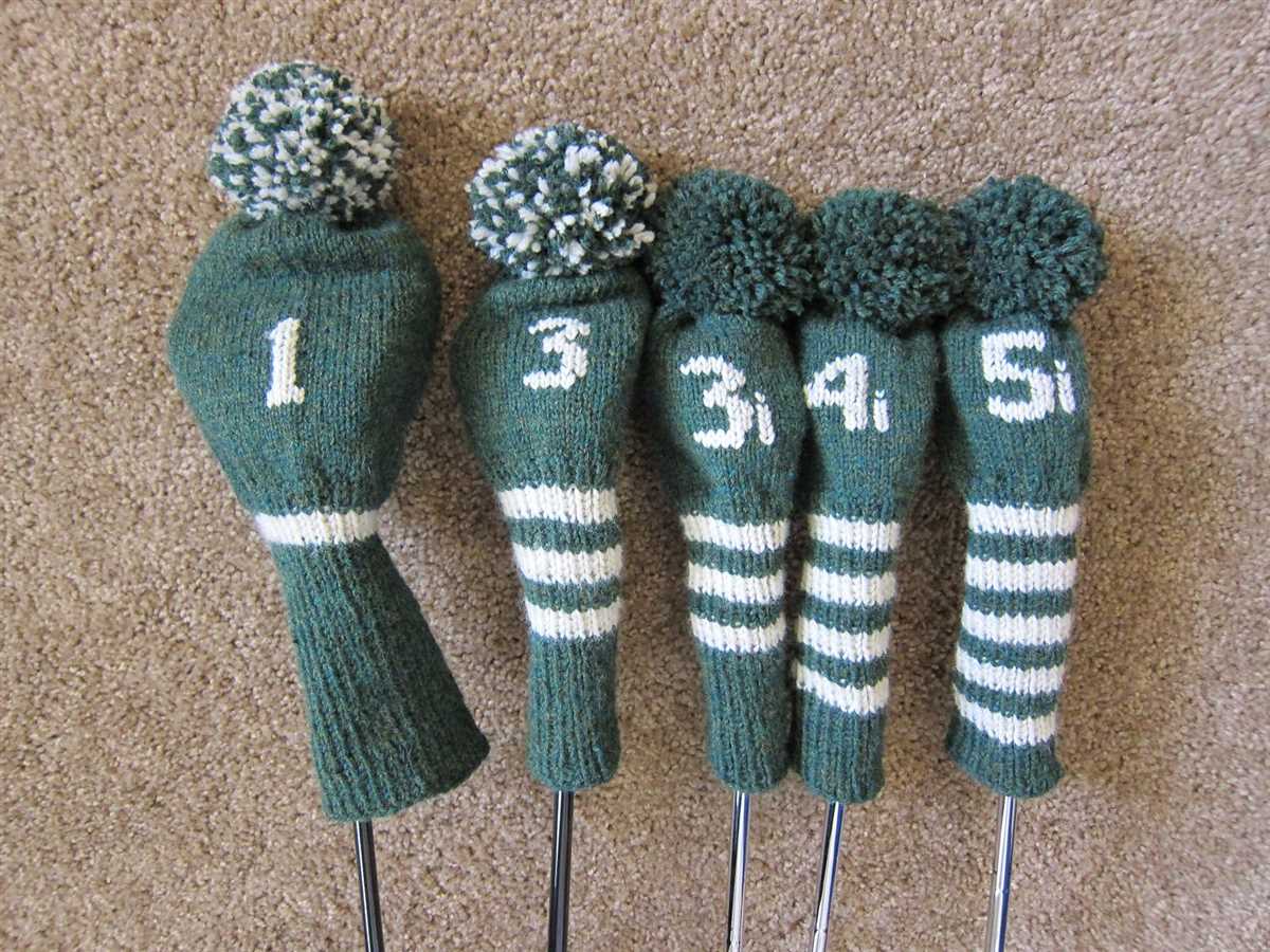 Easy golf club cover knitting pattern