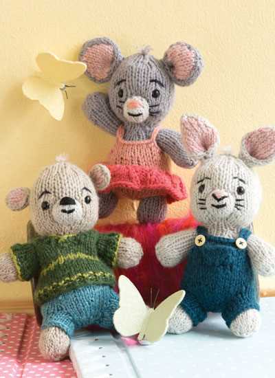 Easy knit bear pattern