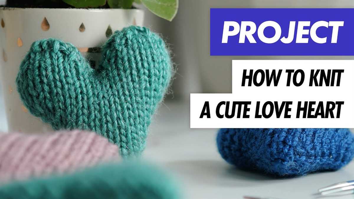 Easy knit heart pattern