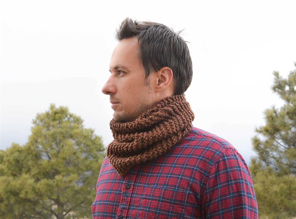 Easy knit men's scarf pattern