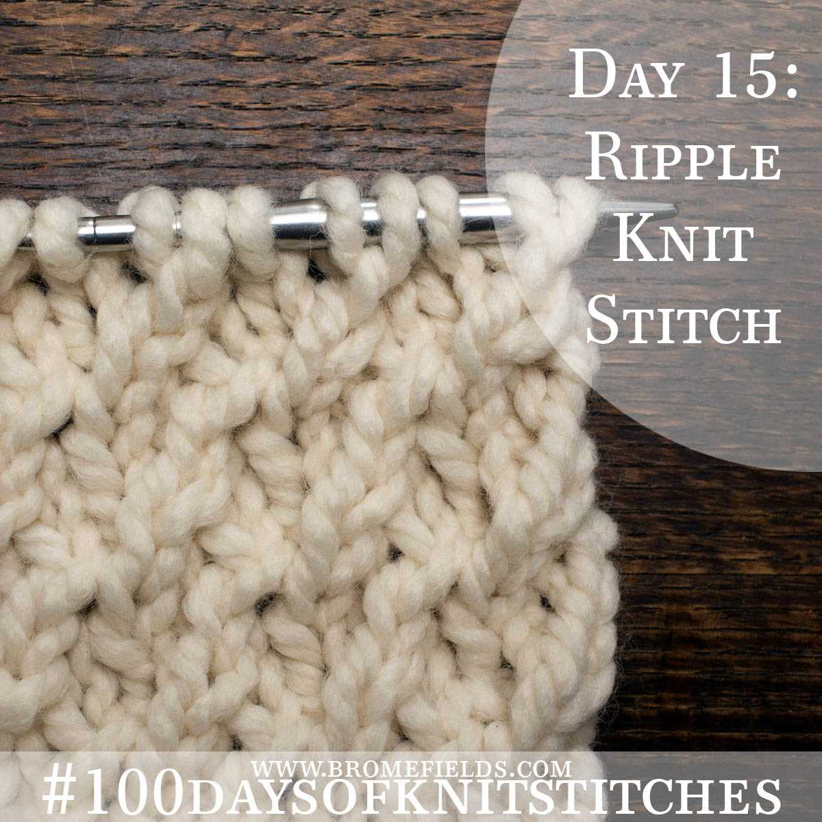 Easy knit ripple pattern