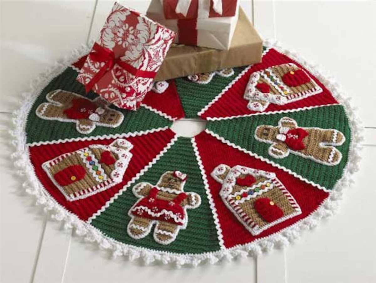 Easy knit tree skirt pattern