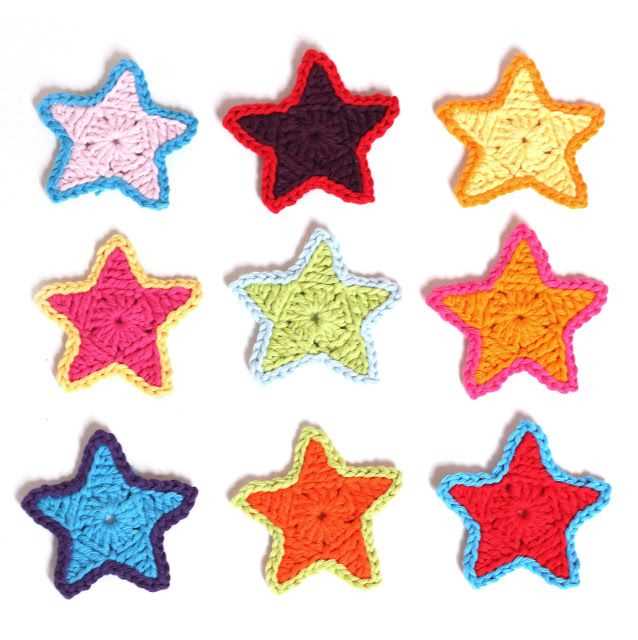Easy knitted star pattern