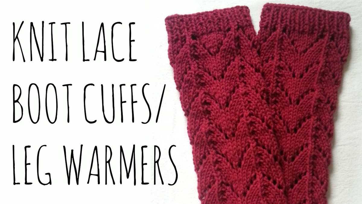 Easy leg warmer knitting pattern