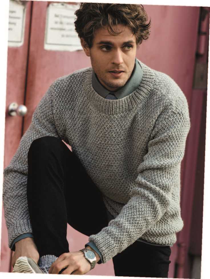 Easy men's knit sweater pattern