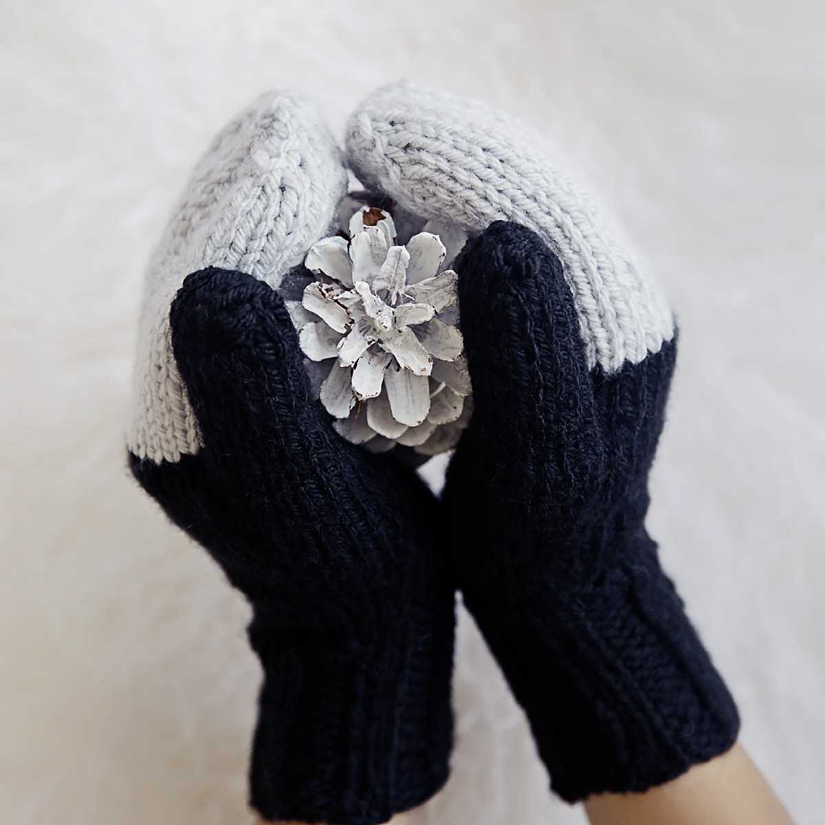 Easy mittens knitting pattern