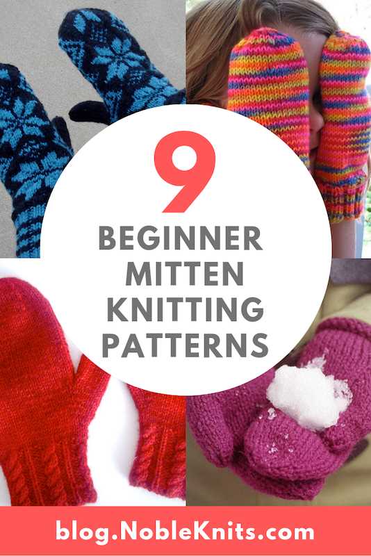 Easy mittens knitting pattern