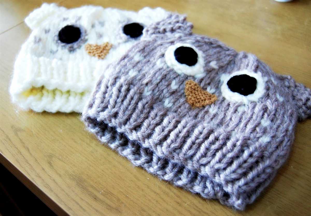 Easy owl hat knitting pattern free