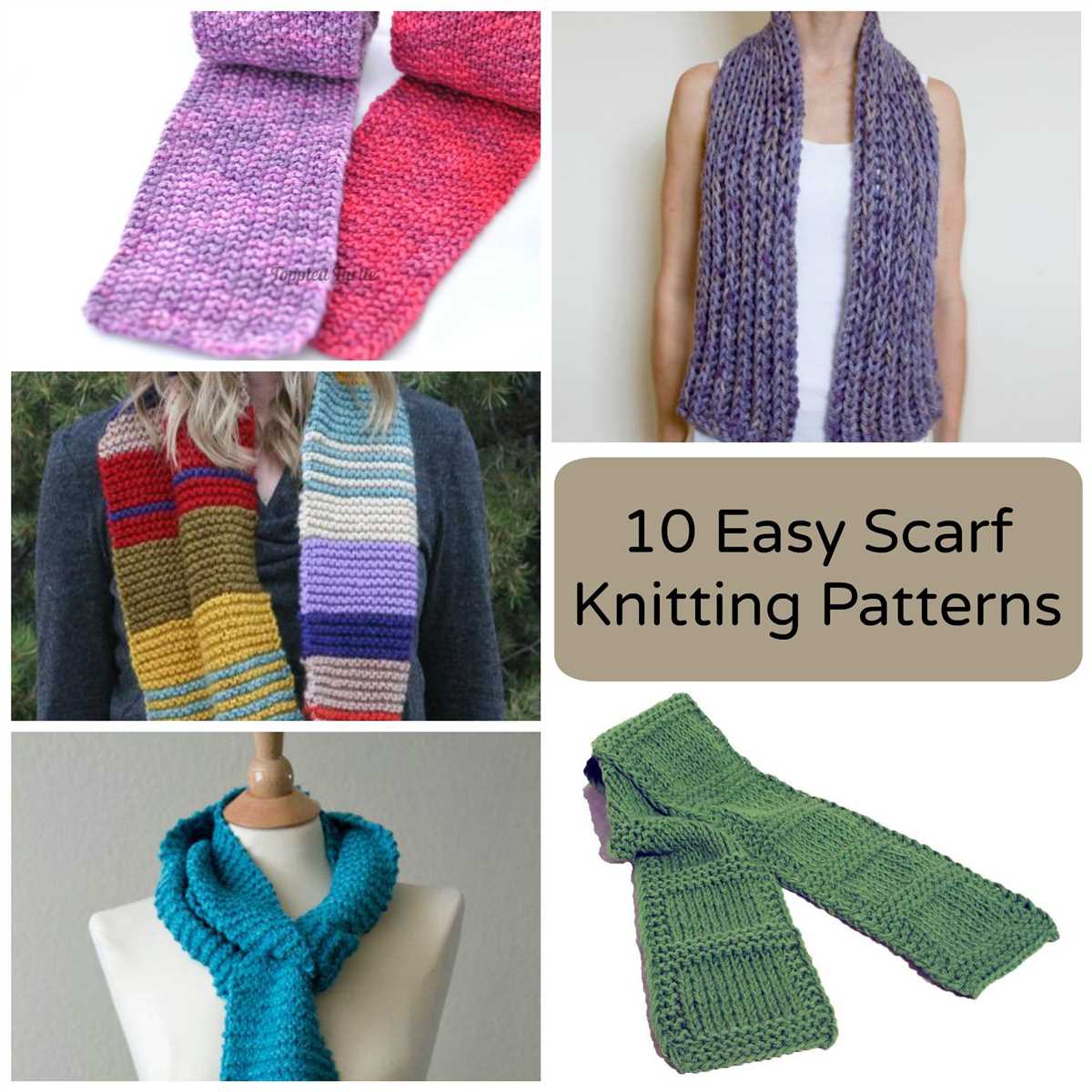 Easy scarf knitting patterns for beginners free