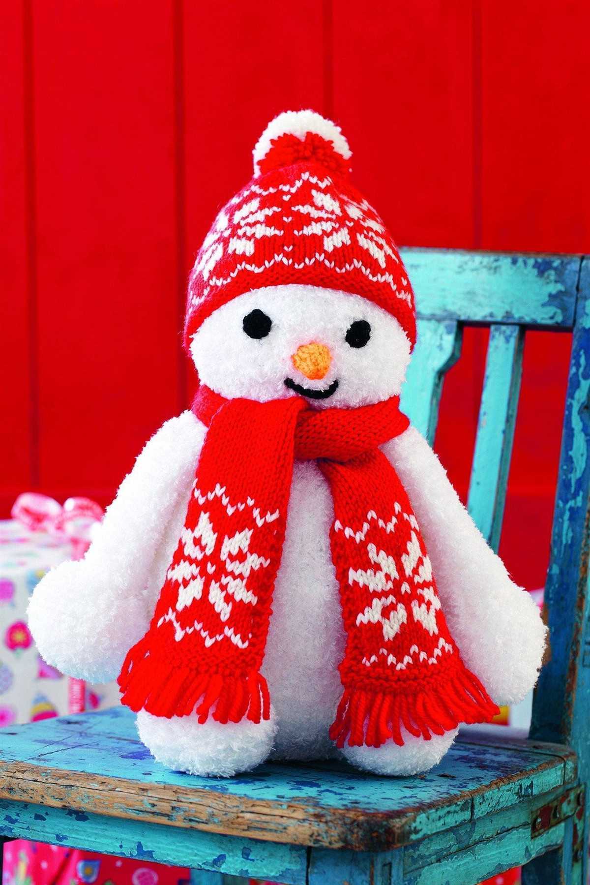 Easy snowman knitting pattern free