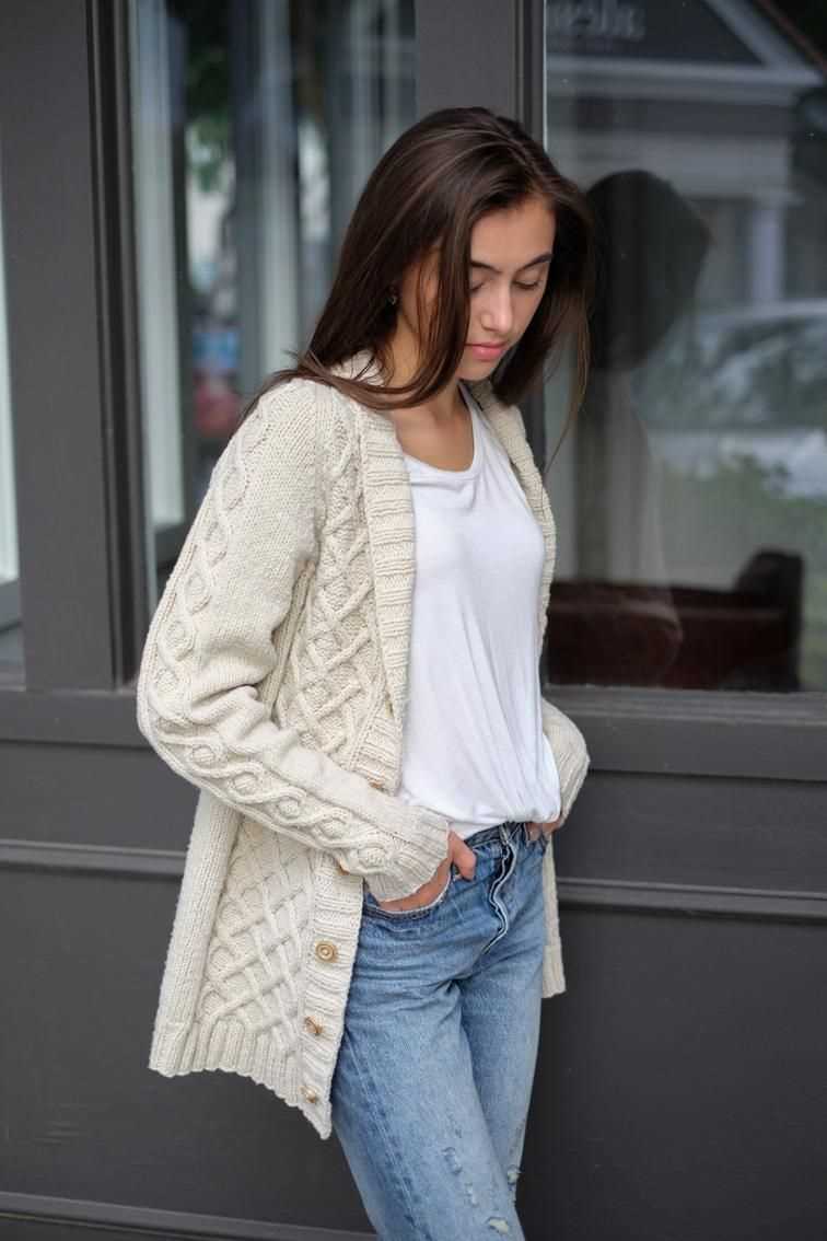 Knit cardigan sweater patterns free