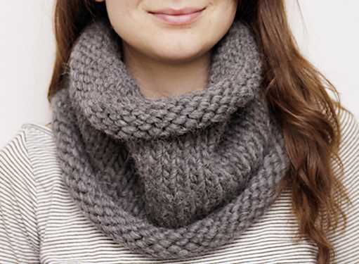 Chunky knit cowl pattern free uk