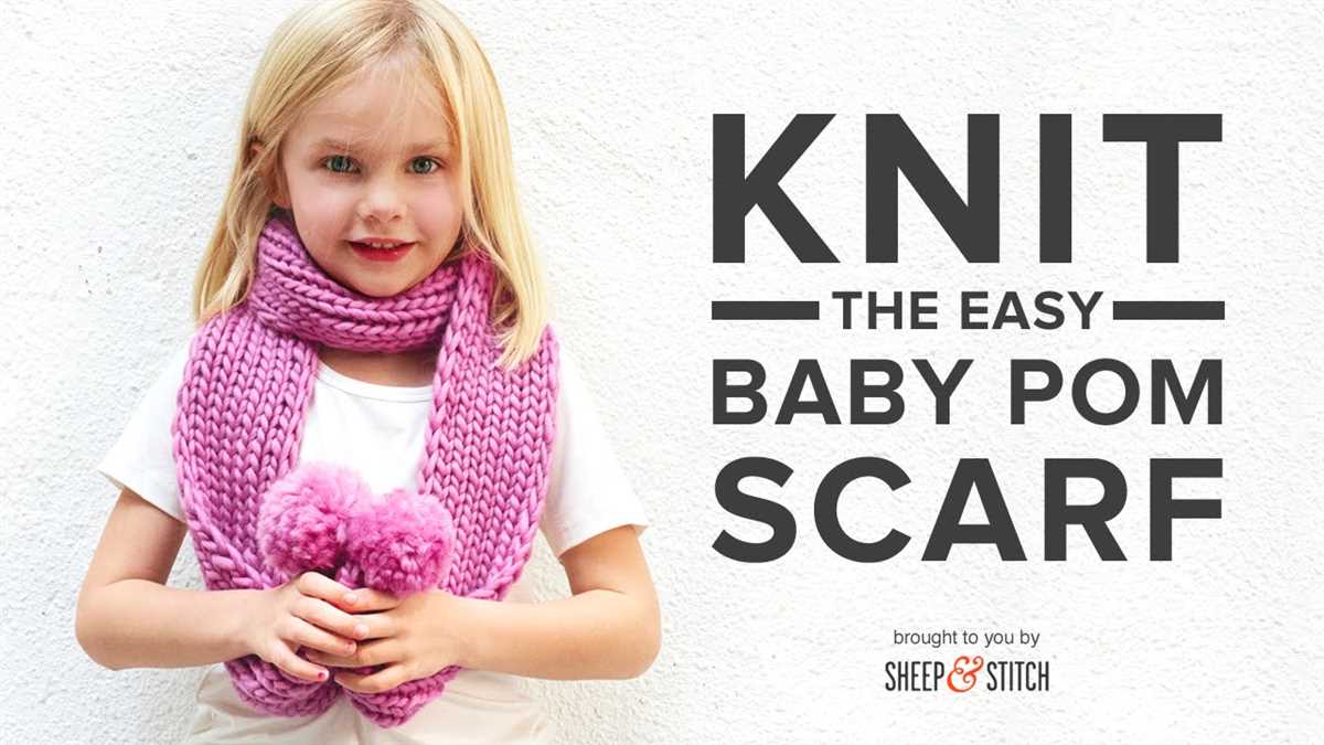 Childrens chunky scarf knitting pattern