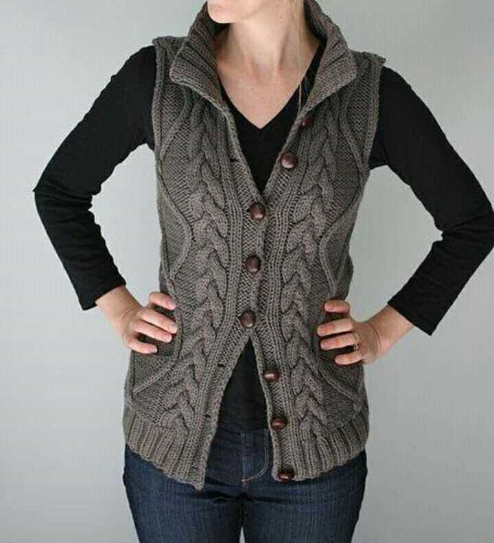Knitted vest pattern womens