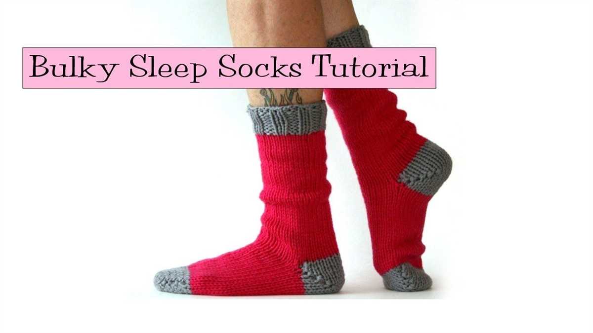 Bulky sock knitting pattern