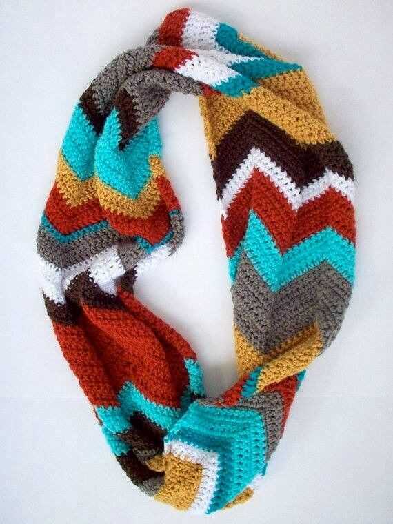Free chevron scarf knitting pattern