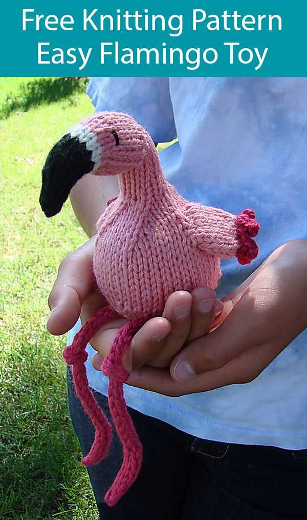 Flamingo knitting pattern