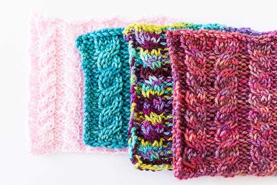 Knitting patterns for variegated yarn