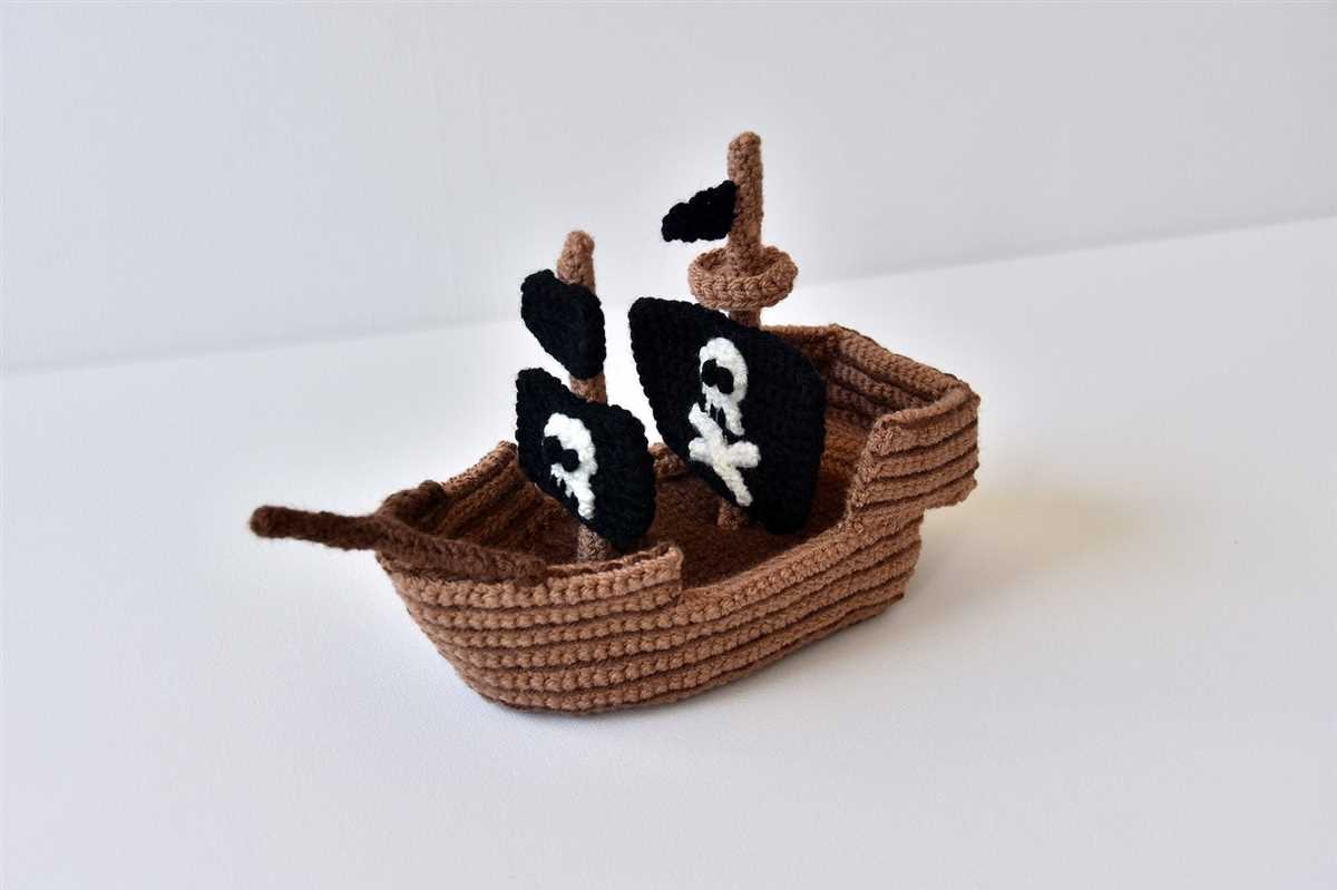 Knitted boat pattern
