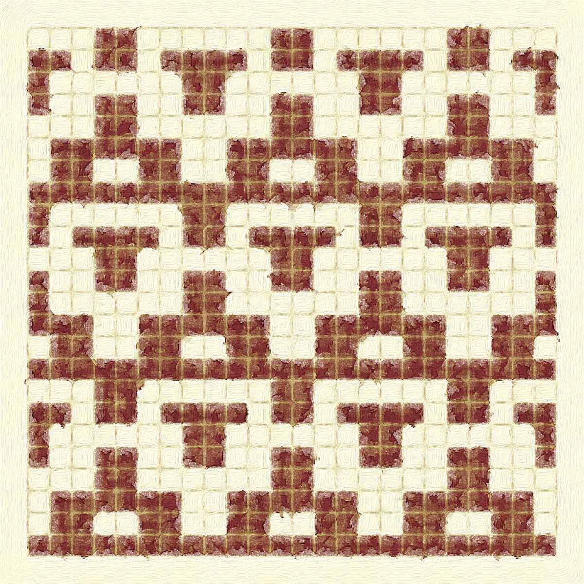 Mosaic knit pattern