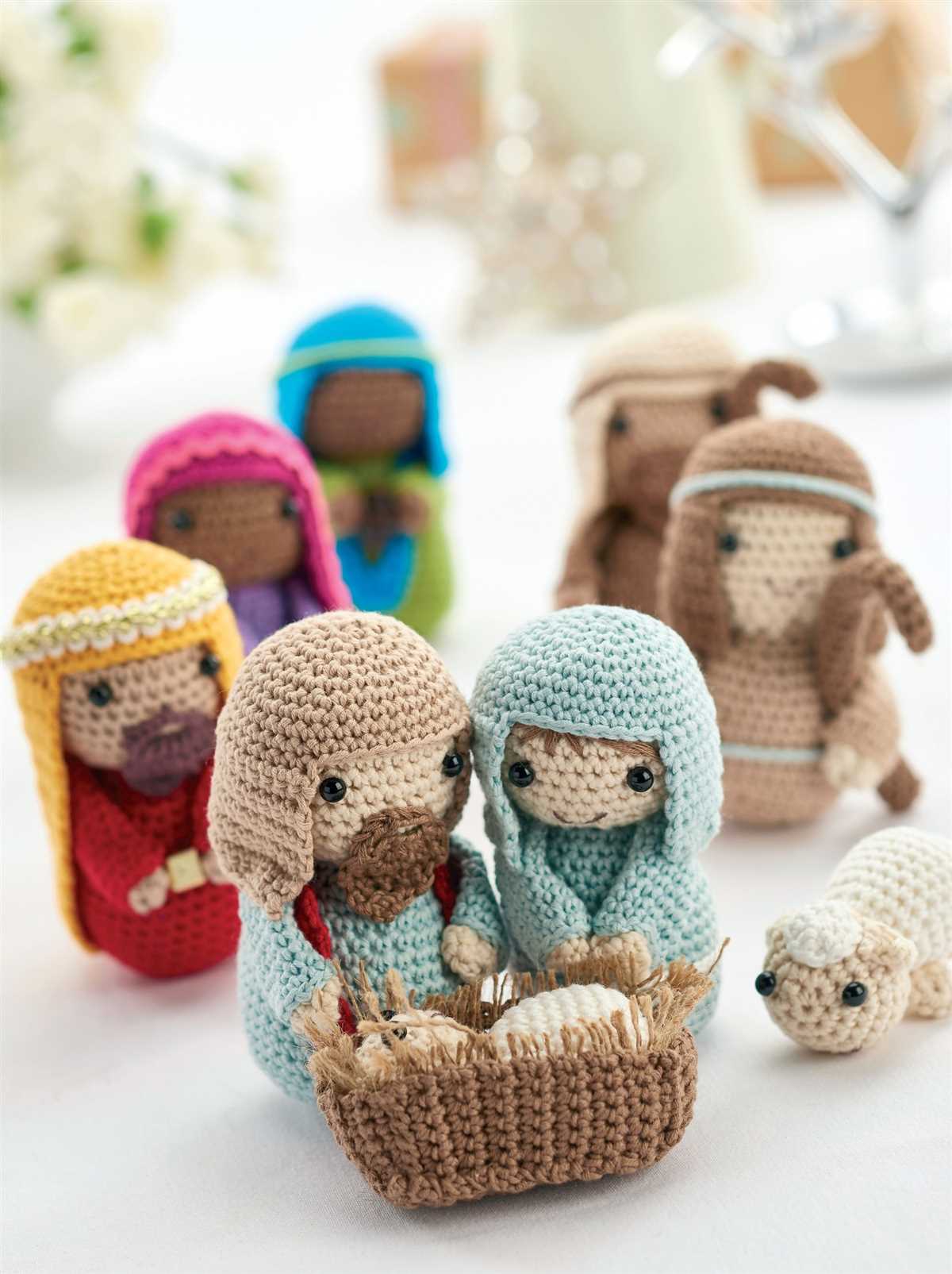 Knit nativity pattern