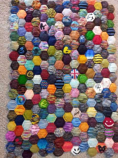 Beekeeper's quilt knitting pattern