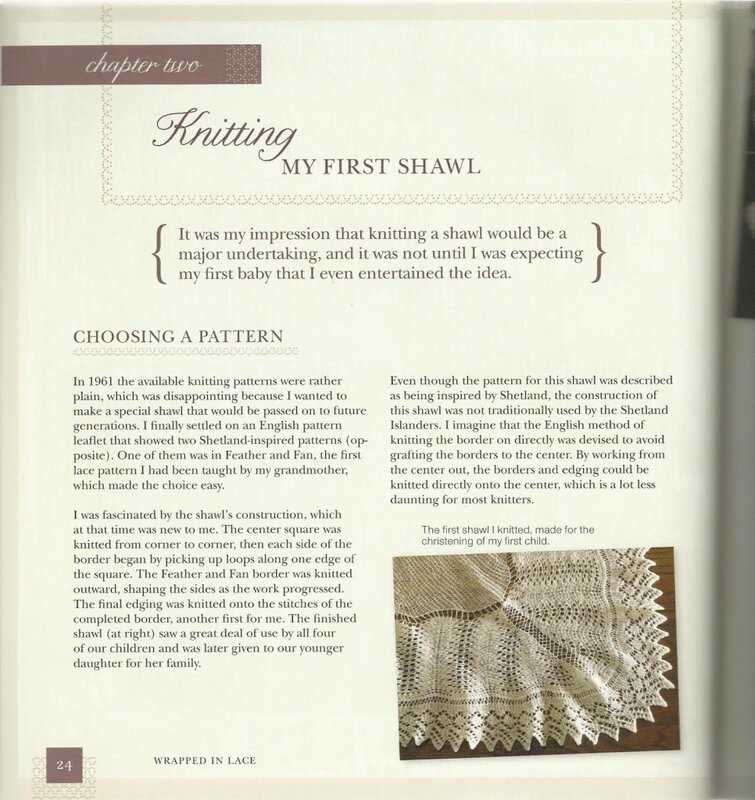 Crescent shawl knit pattern free