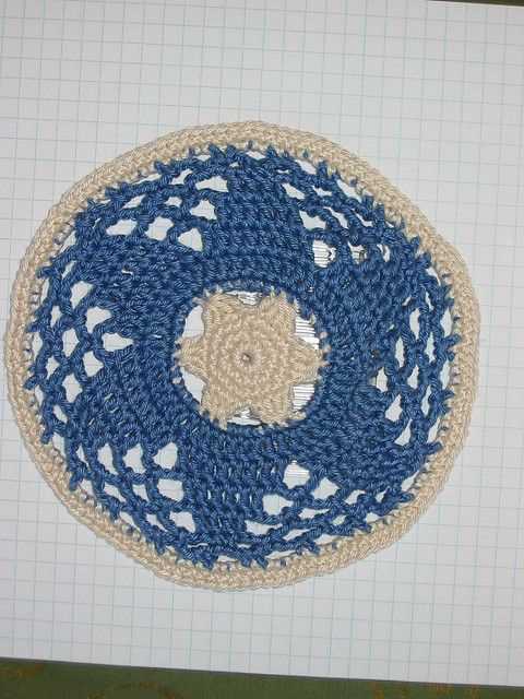 Knit yarmulke pattern