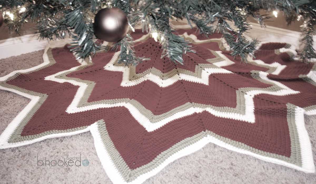 Knit pattern for christmas tree skirt