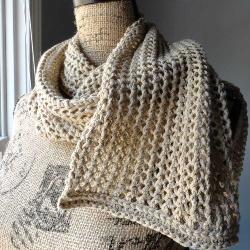Elegant scarf knitting pattern