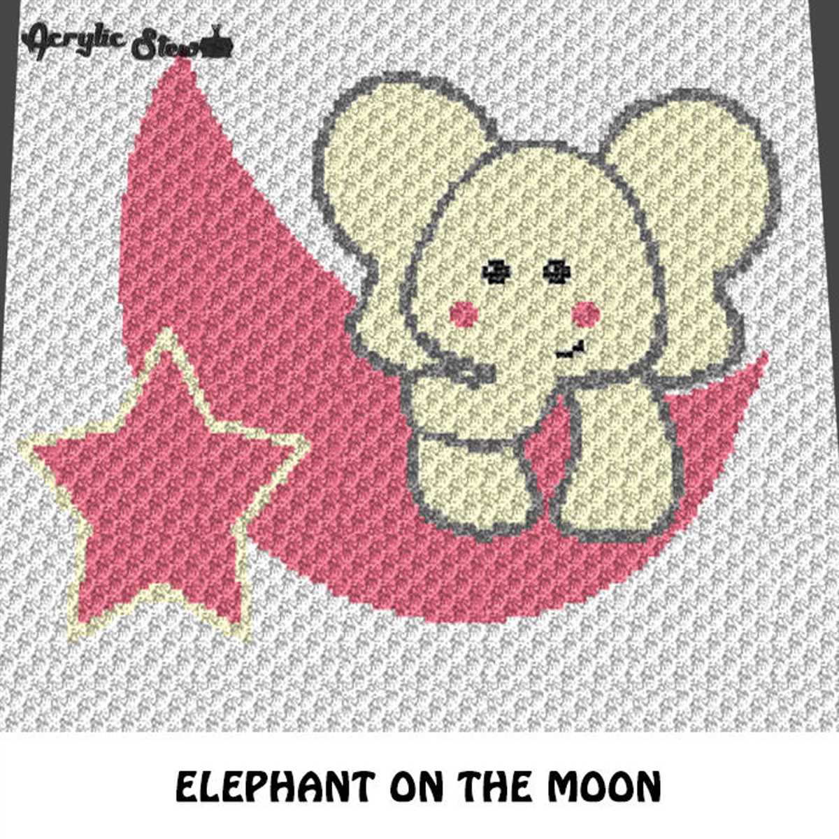 Elephant knitting pattern blanket