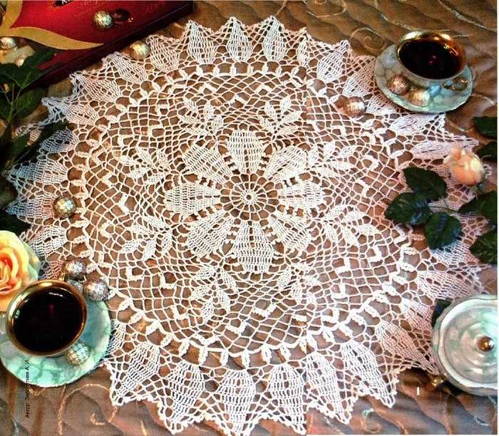 2 needle knitted doily patterns