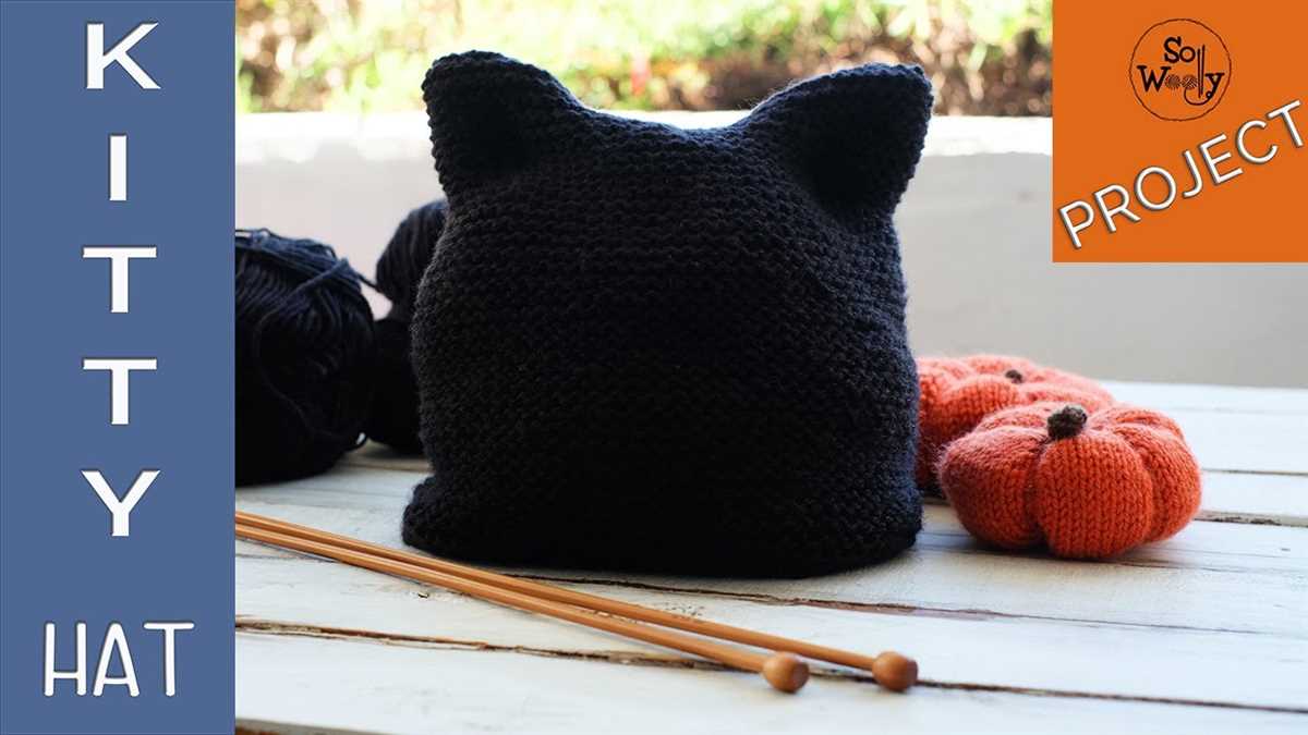 Kitty cat knit hat pattern