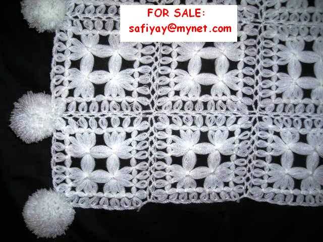 Knit rectangular shawl pattern