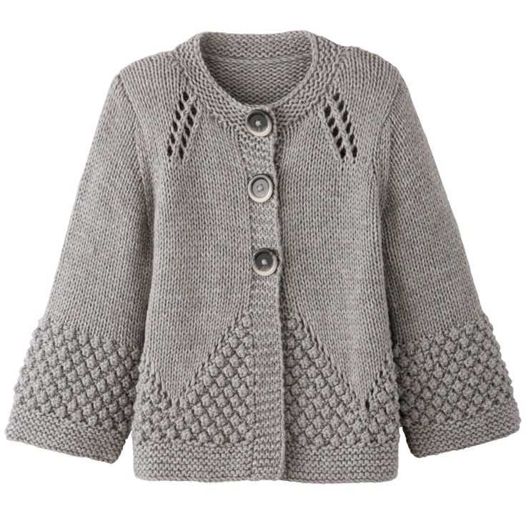 Diamond cardigan knitting pattern