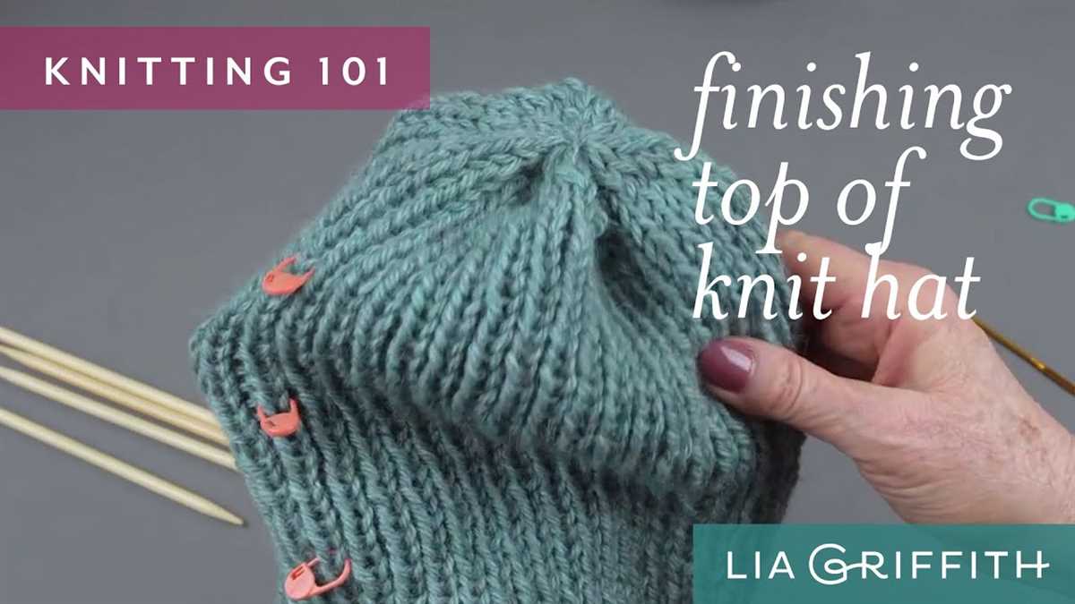 Knit hat double pointed needles pattern