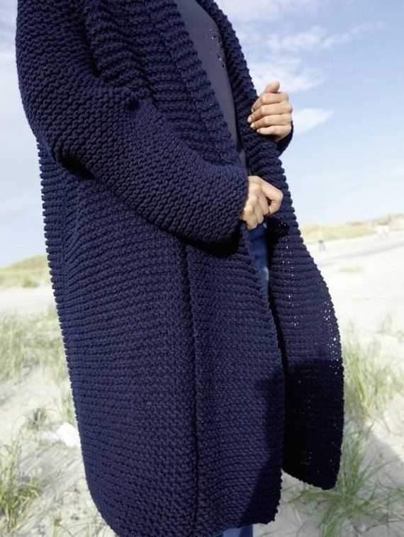 Chunky knit coat pattern
